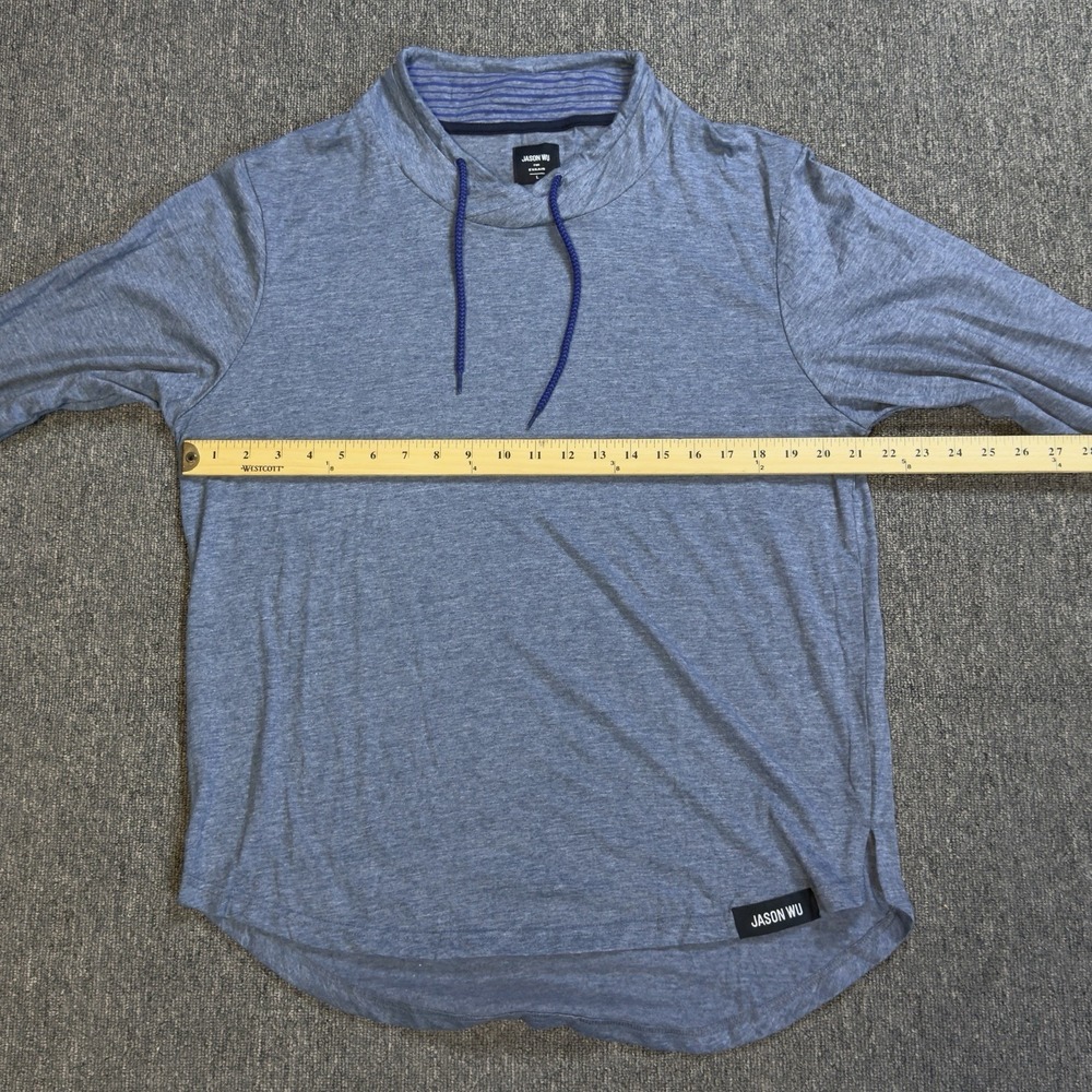 Jason Wu x Evaair Men's Large Pullover Drawstring Top Blue Casual Comfort - Picture 6 of 13